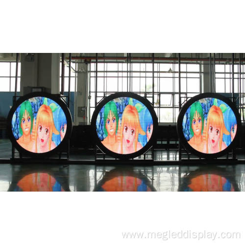 Customized Double Side Round LED Display Sign